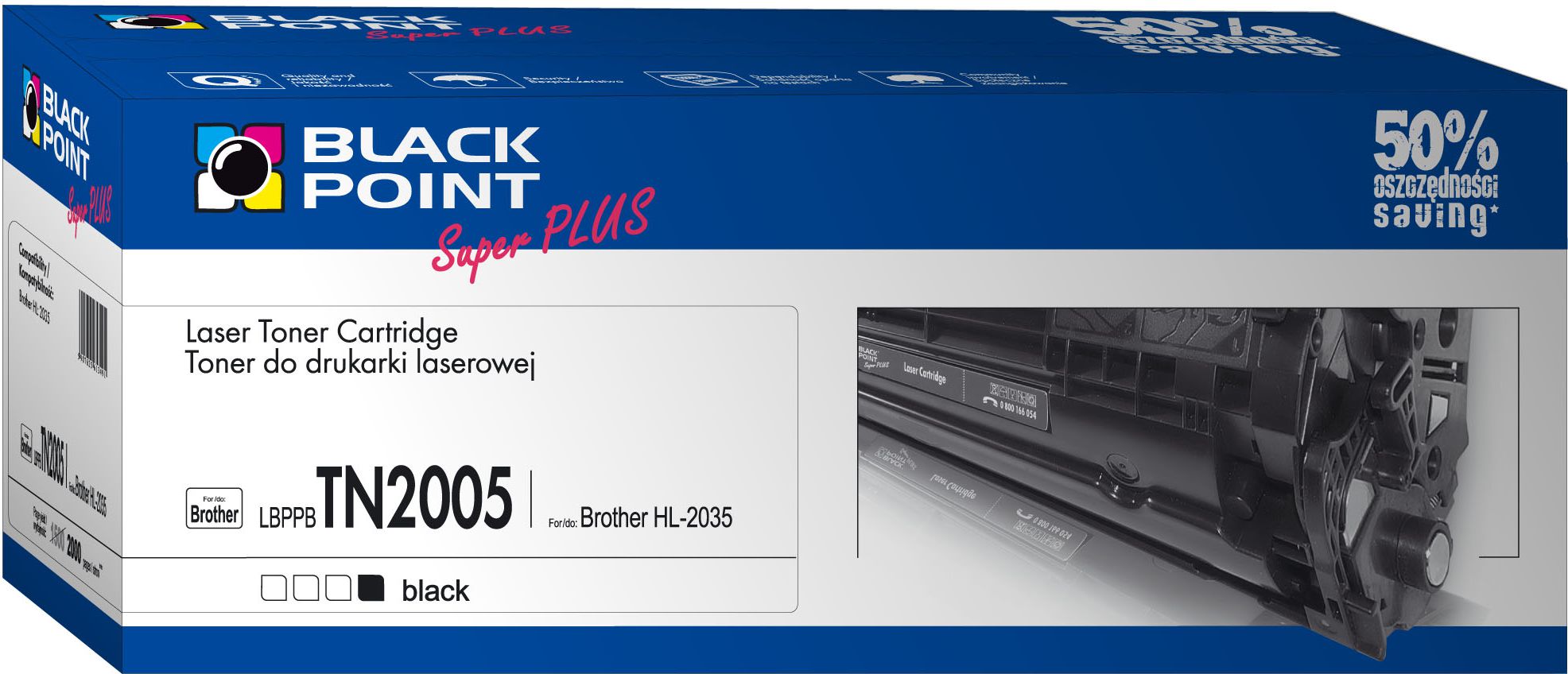 Toner Black Point Black (LBPPBTN2005)