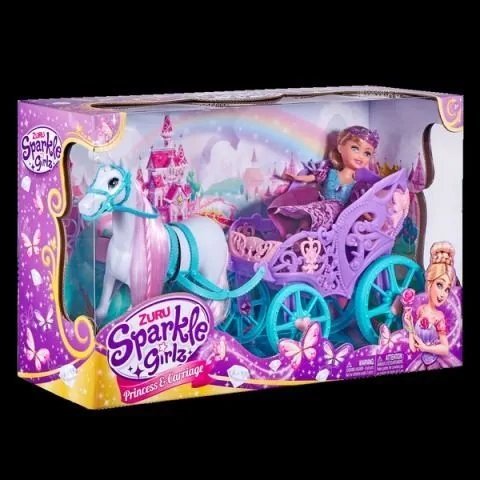Sparkle SPARKLE GIRLZ lėlės rinkinys karališkasis žirgas su karieta, 10068