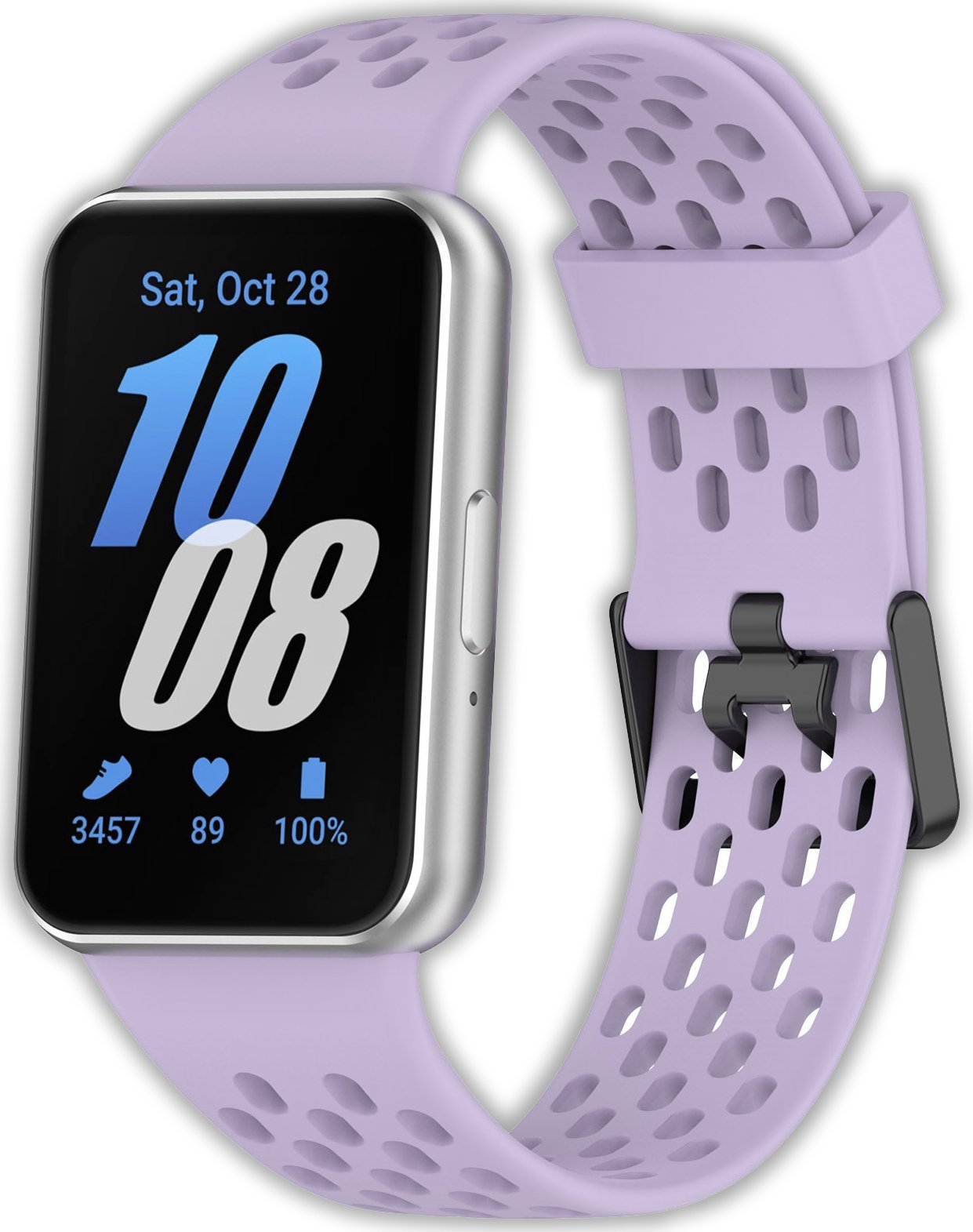 Opaska pasek perforowany Vanfone do Samsung Galaxy Fit 3 SM-R390, lawendowy