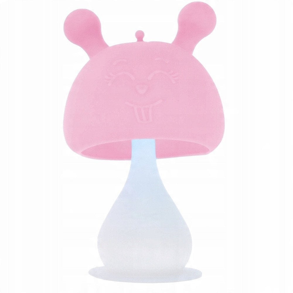 8027 GRYZAK GRZYBEK SILIKONOWY RÓŻOWY BL802