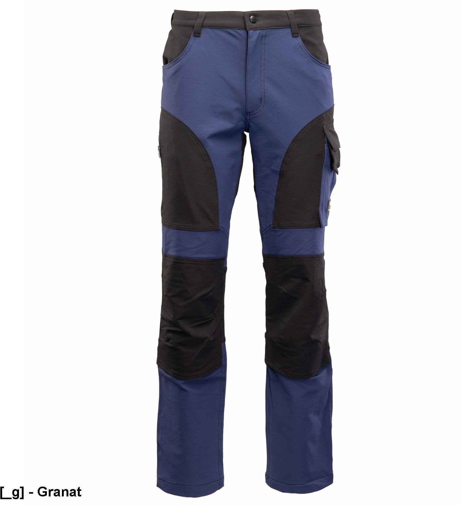 AISP - TRAIL spodnie do pasa 4WAY stretch podwójne potrójne szwy szyte mocną nicią 280 g/m2 wzmocnione mkieszenie na komórkę - khaki 44