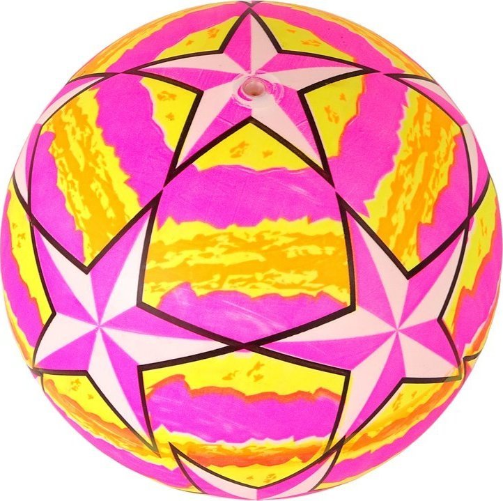 LeanToys Piłka Gumowa 22 cm Różowa