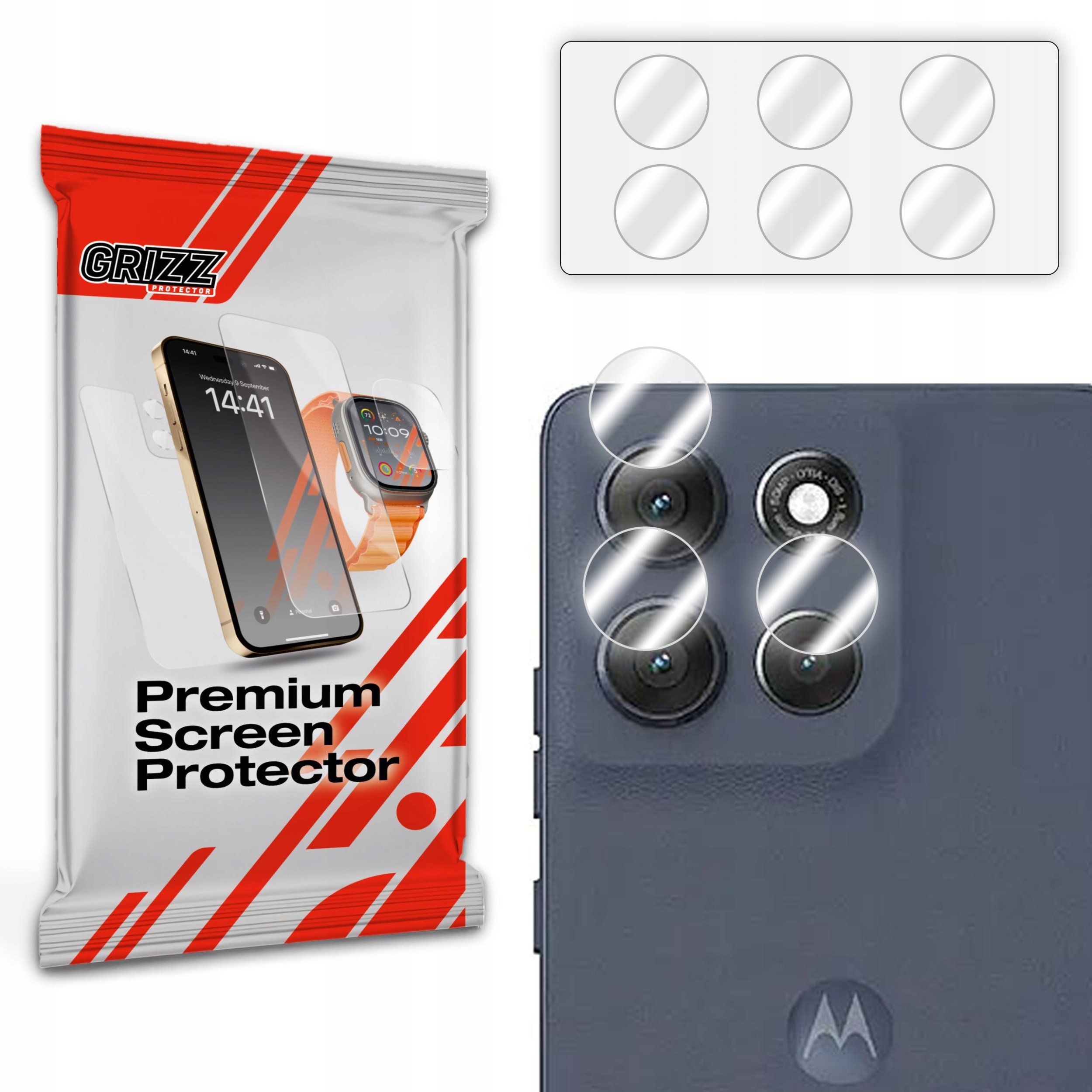 Szkło na aparat GrizzGlass HybridGlass Camera do Motorola Moto G86 Power