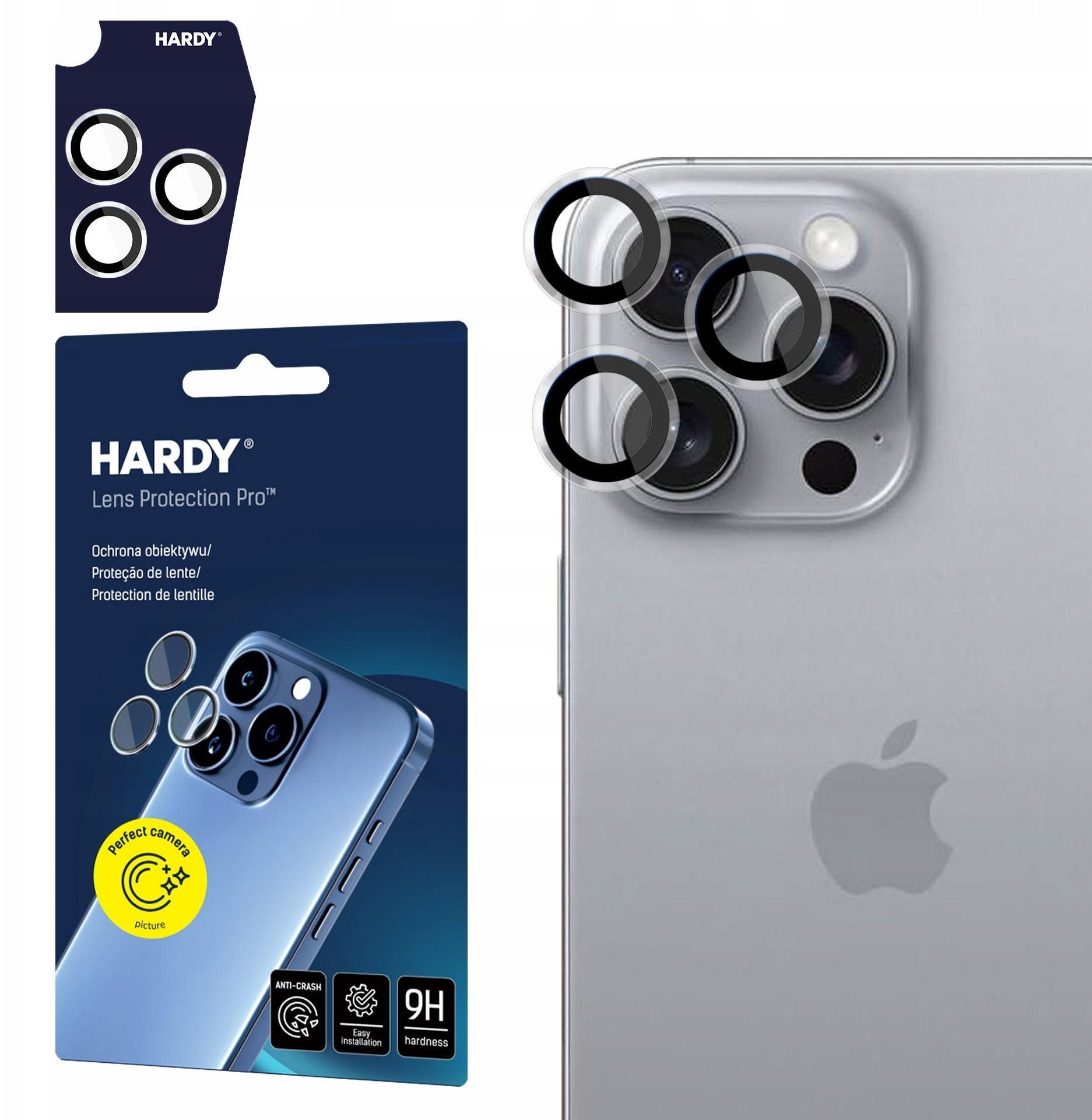 Apple iPhone 16 Pro /16 Pro Max- HARDY Lens Protection Pro Transparent