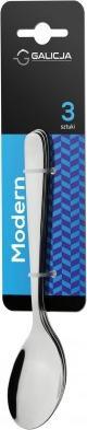 Galicja Łyżeczka deserowa Modern 3 szt srebrna