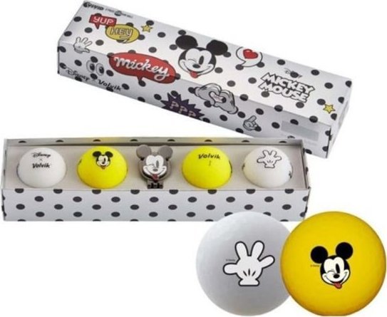 Volvik morele Piłki golfowe VOLVIK DISNEY MICKEY PACK (zestaw 4 piłek z markerem)