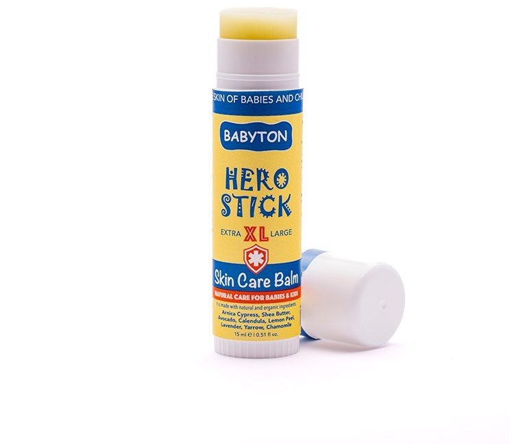 Babyton, Balsam do pielęgnacji skóry w sztyfcie XL, bezpieczny od narodzin, Hero Stick, 15 ml