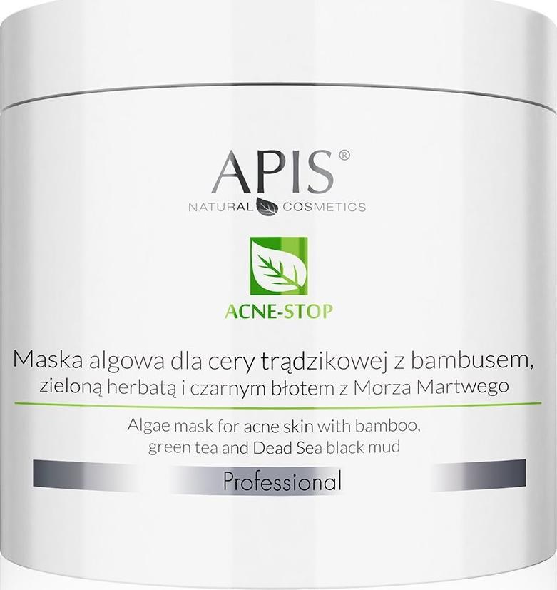 Apis APIS_Acne-Stop Algae Mask maska algowa dla cery trądzikowej z bambusem i zieloną herbatą 200g