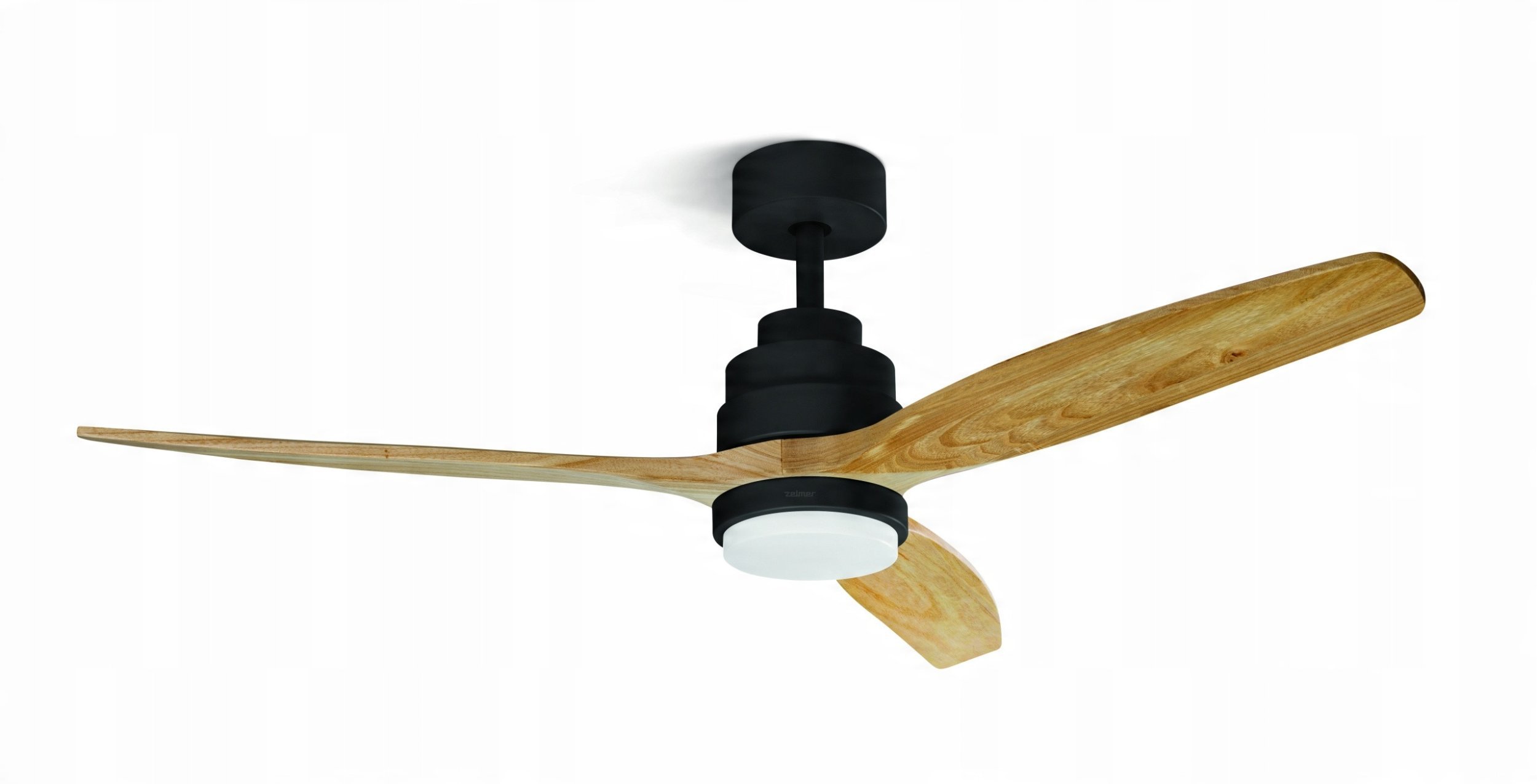 WENTYLATOR SUFITOWY ZCF 7600 40W 132cm LED 18W BUK/CZARNY