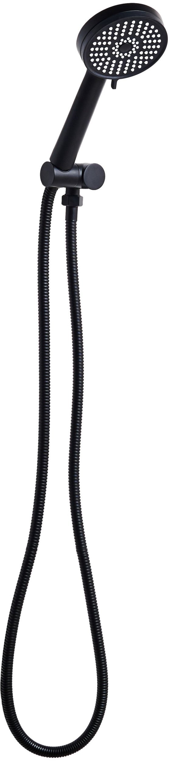 Słuchawka prysznicowa z wężem SURIPA 3 funkcje Czarny