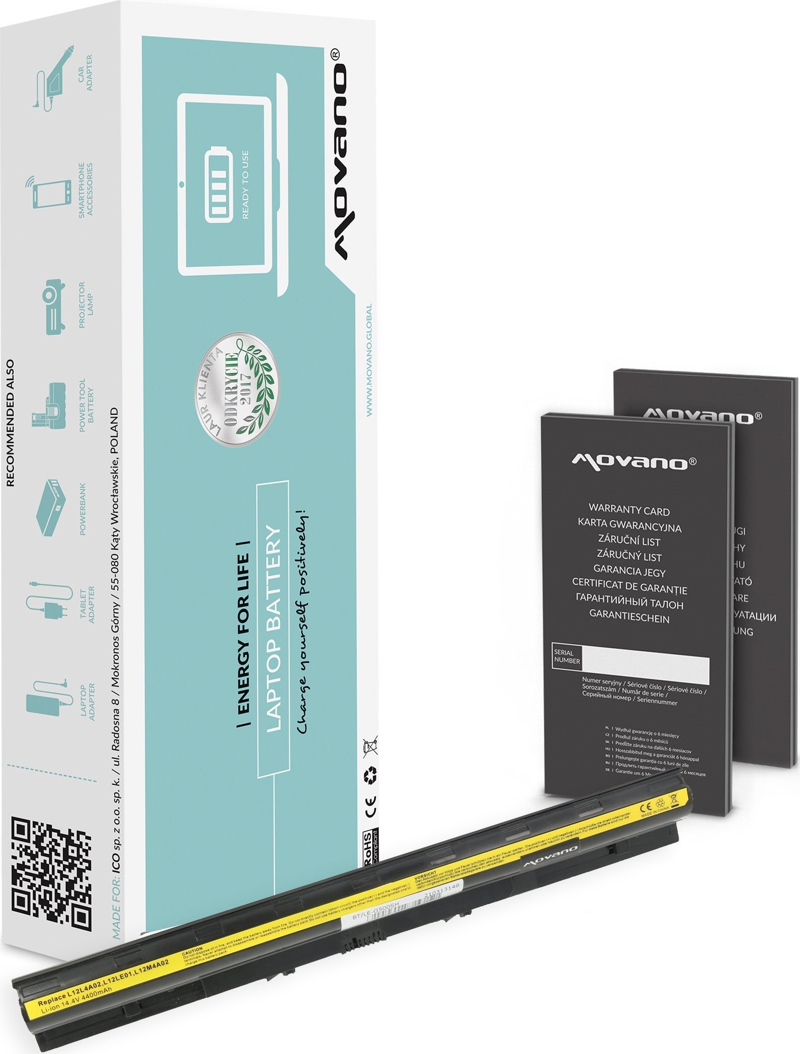 Bateria Movano Bateria do Lenovo G500s Z710 G50-45 G50-70 4400mAh