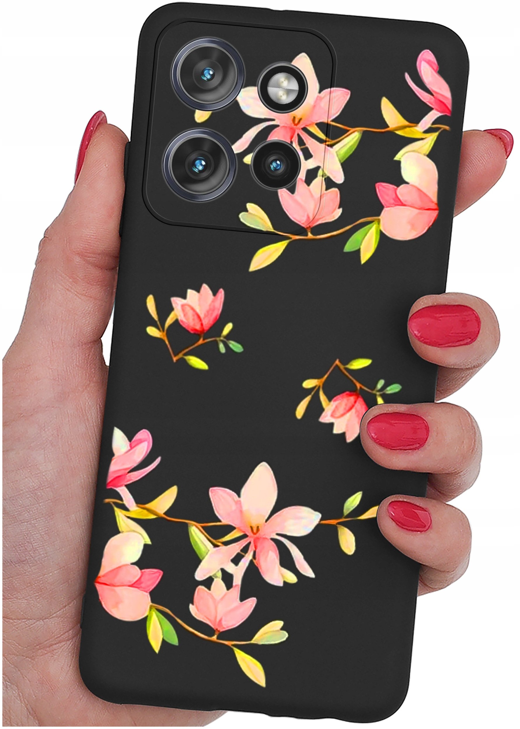 Etui do Motorola Moto EDGE 50 Neo WZORY |SILIKONOWE MATT CASE + SZKŁO 9H