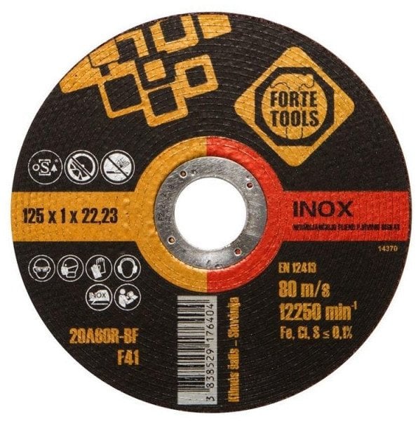 CUTTING DISC 125X1.0X22.23 MMFORTE TOOL