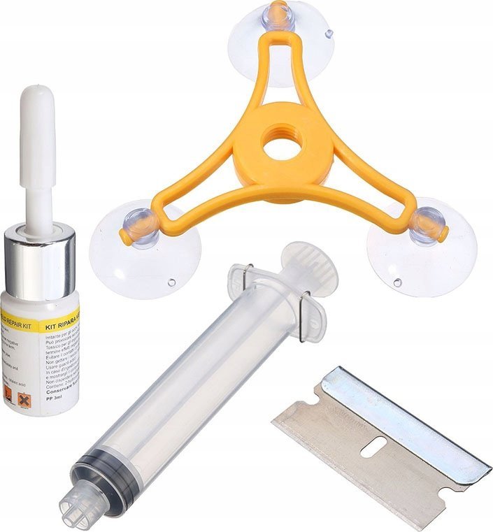 Aptel ZESTAW NAPRAWCZY DO SZYBY SAMOCHODOWEJ KLEJ UV