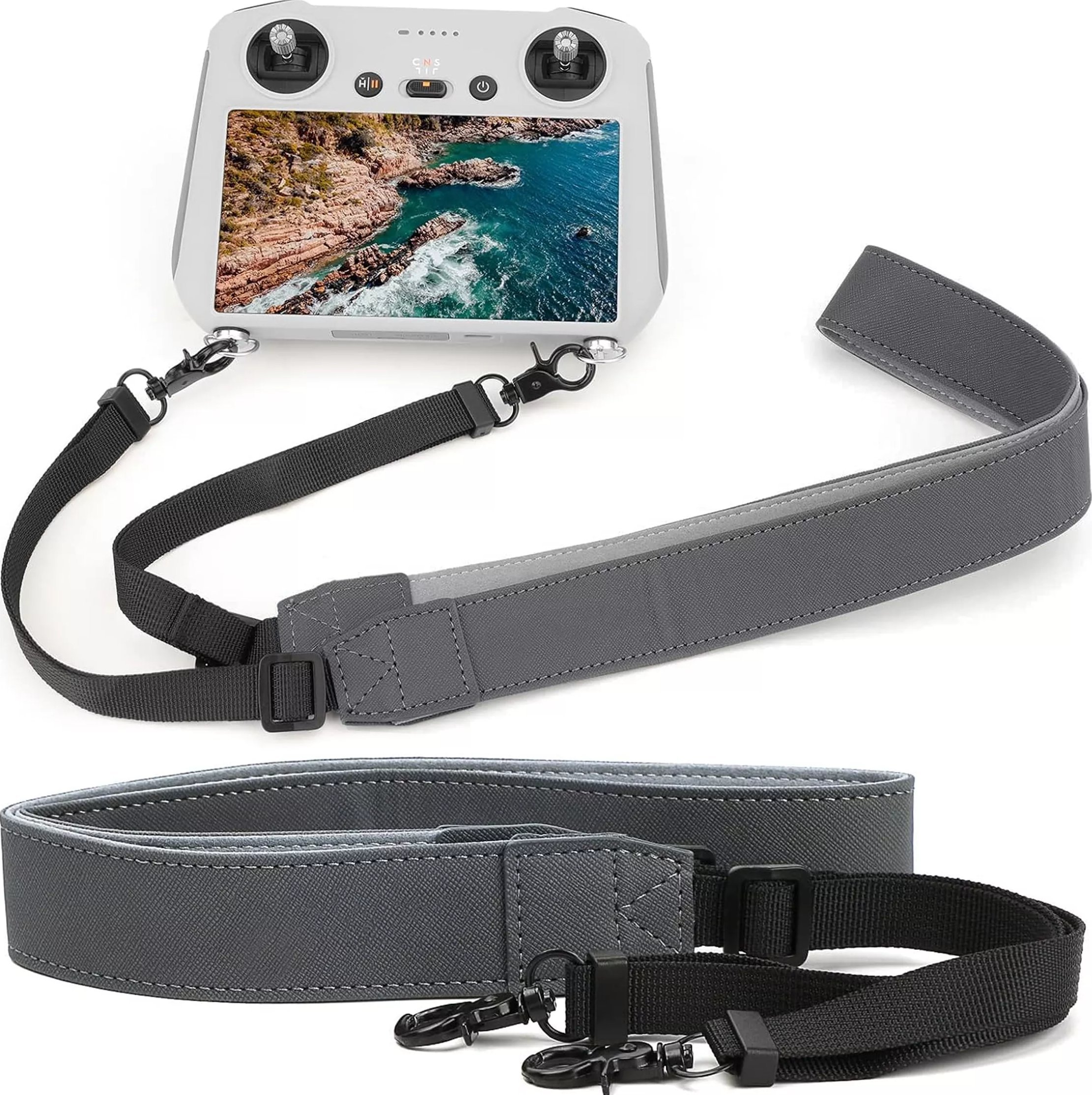 Alogy Opaska pasek na szyję rękę ramię do kontrolera drona DJI Mini Pro Air szary