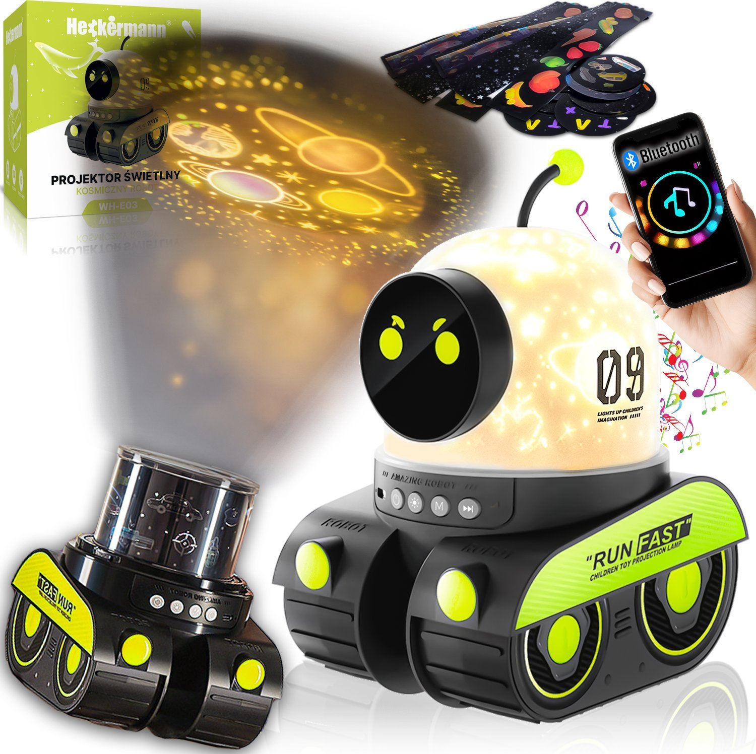Heckermann Projektor gwiazd LED Heckermann WH-E03 Robot