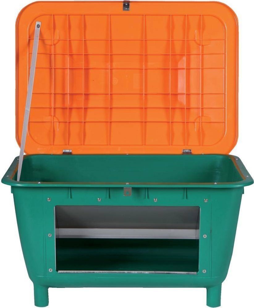 neutralna linia produktów Pojemnik na piasek, z zsuwnią odprowadzającą