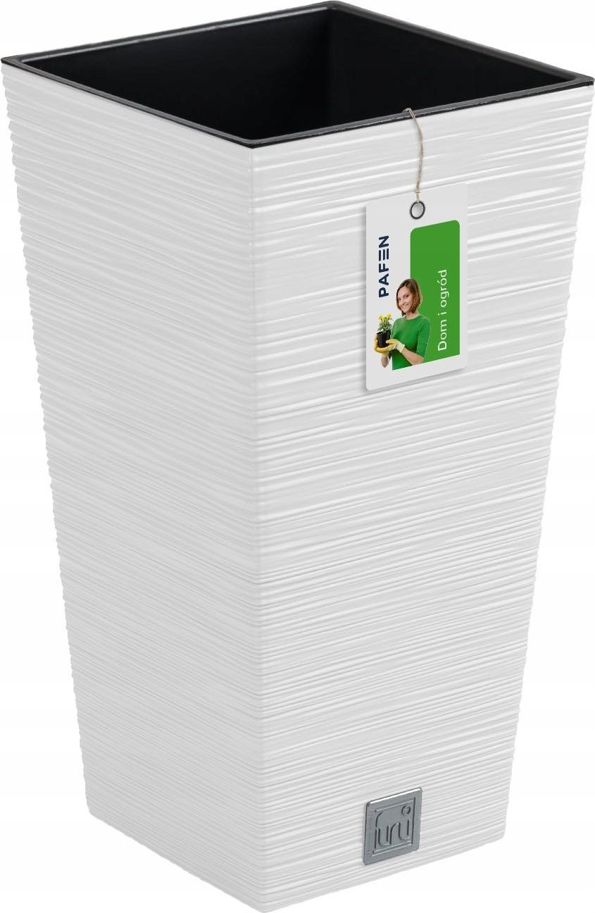 Prosperplast Doniczka na kwiaty Donica Furu DFSH200 Biała