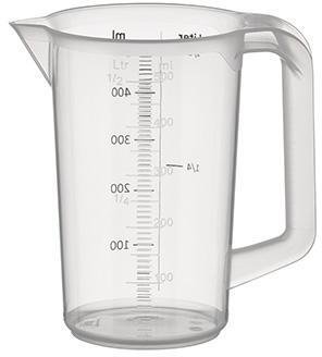APS Miarka 0,5 litra z uchwytem Ø90xH140 mm Polypropylen 1 szt.