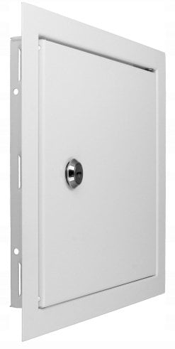 Ventika Drzwiczki rewizyjne metalowe białe z zamkiem 250X300 DMZ25X30
