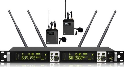 Mikrofon Avtek Avtek WM 2B Zestaw bezprzewodowy z dwoma nadajnikami bodypack