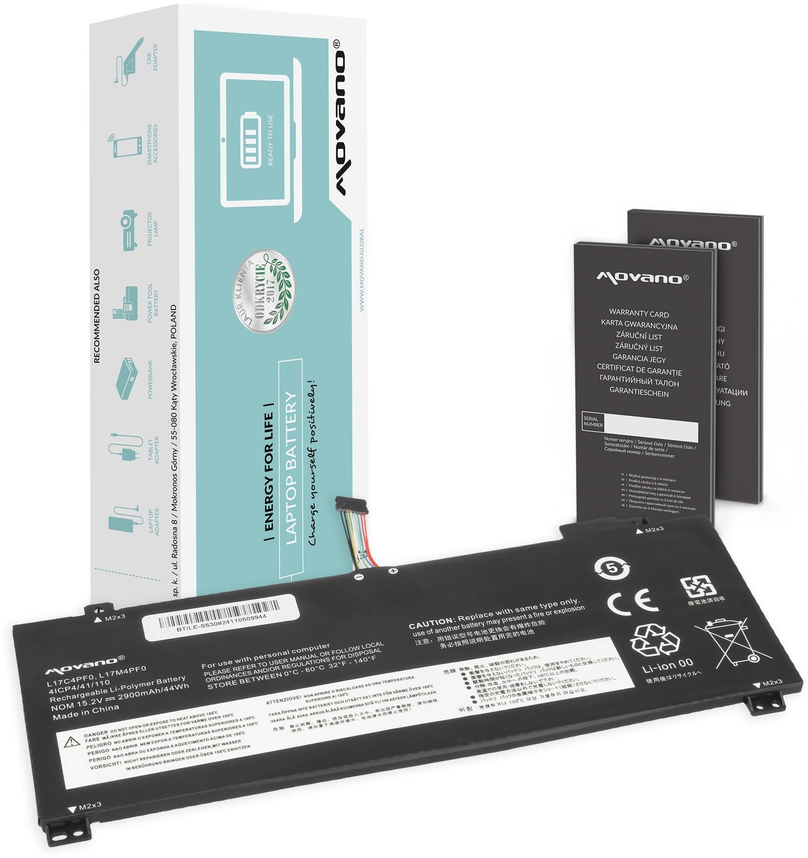 Bateria Movano do Lenovo IdeaPad S530