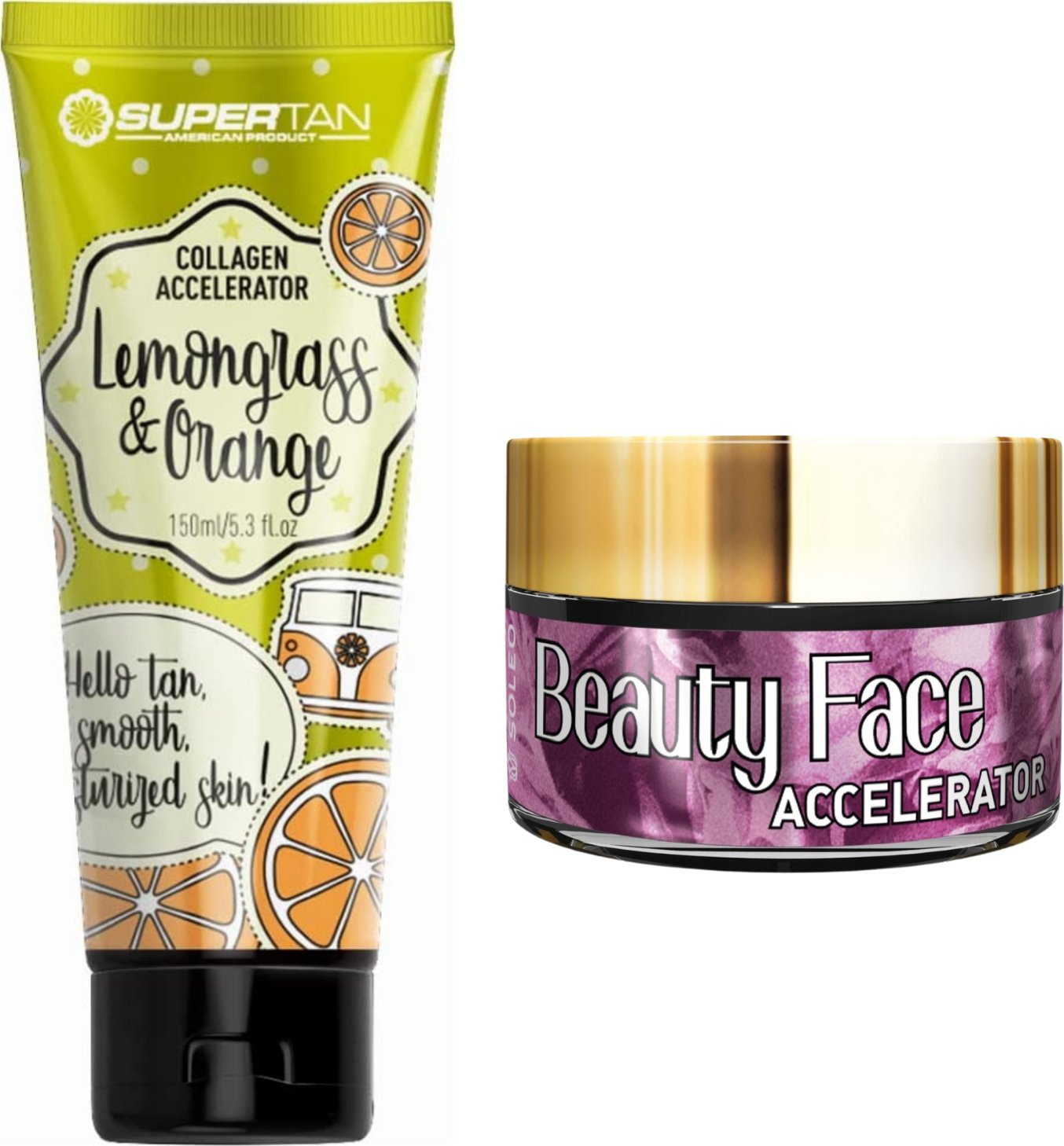Supertan Supertan Lemongrass & Orange + Słoiczek Beauty Face