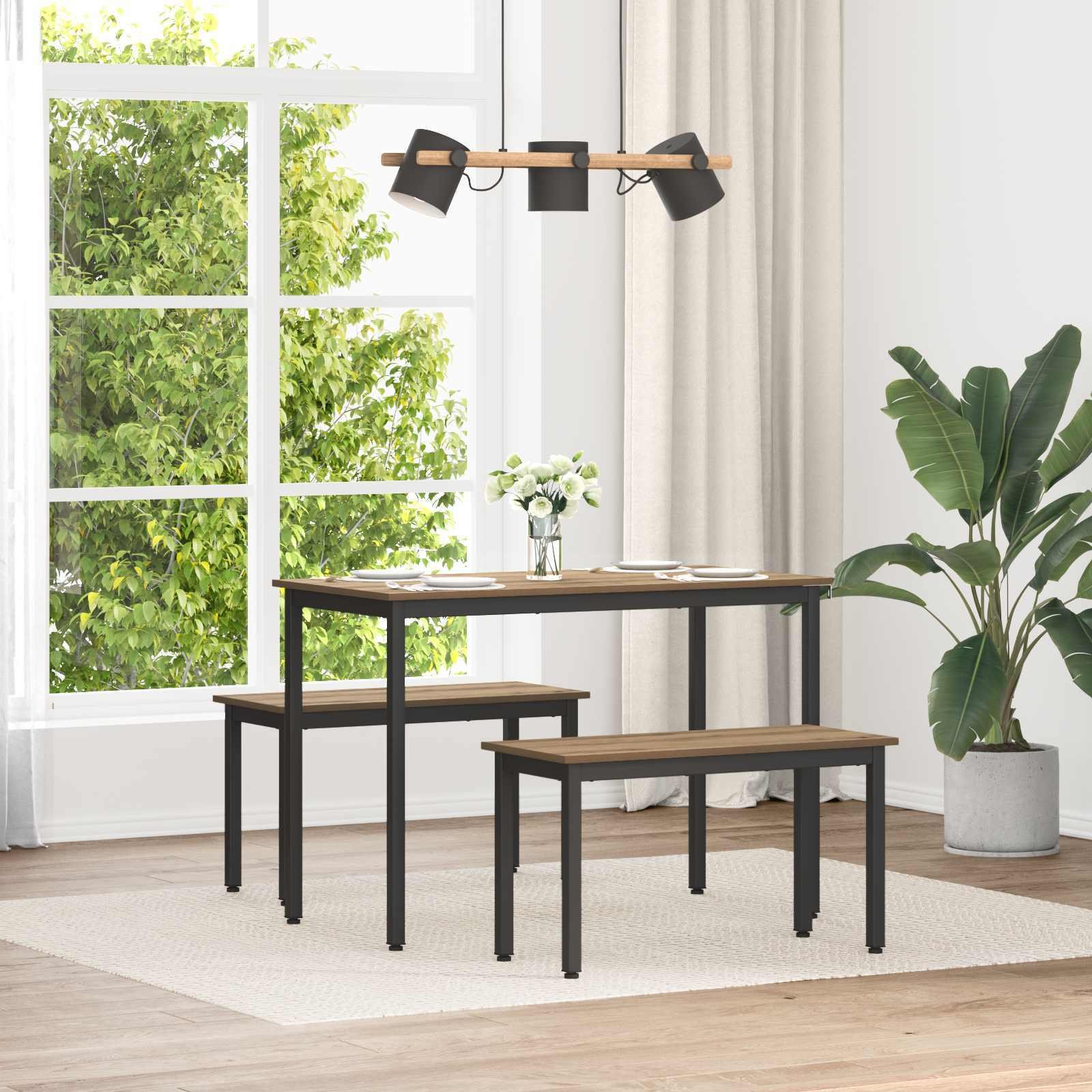 vidaXL ławka Dąb rzemieślniczy 80 x 35 x 45 cm