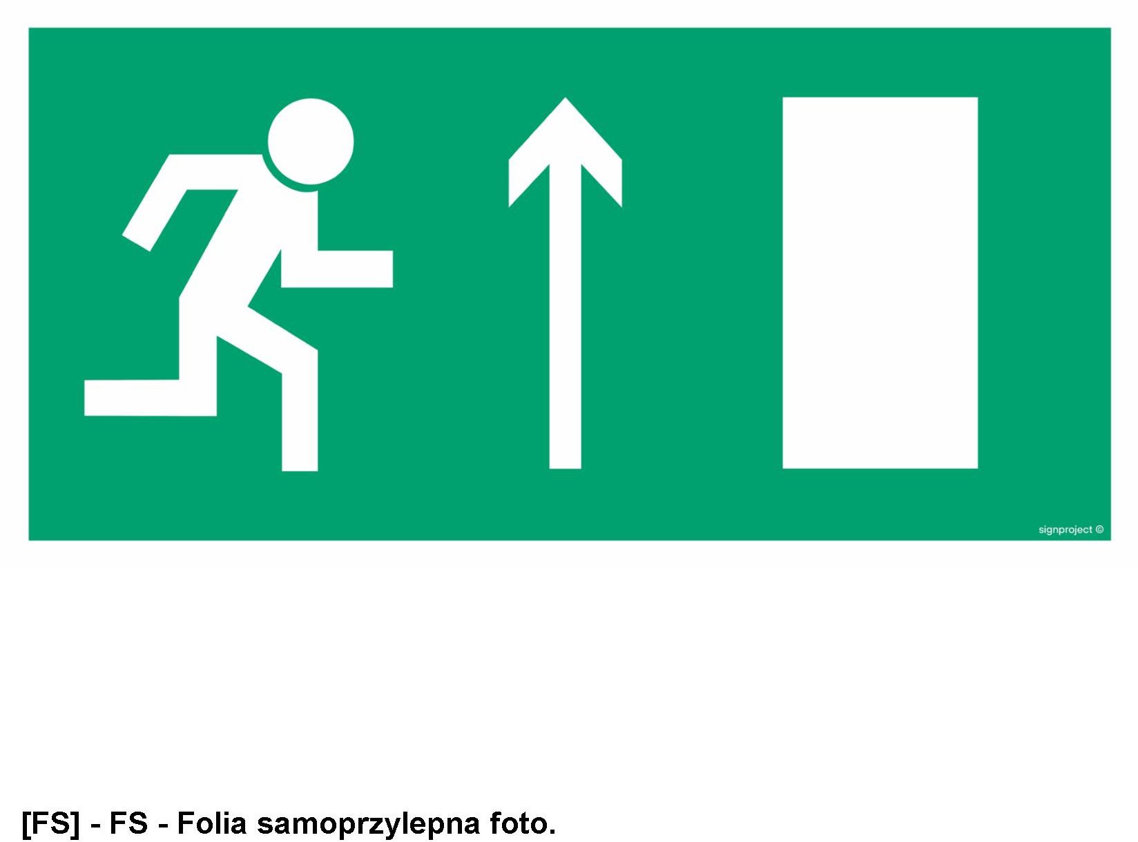 AC052 - Wyjście ewakuacyjne prawostronne prosto 600x300