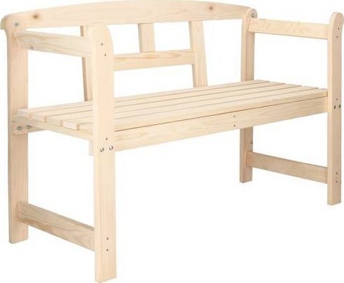 Springos Ławka ogrodowa drewniana, dwuosobowa ekologiczna UNIWERSALNY