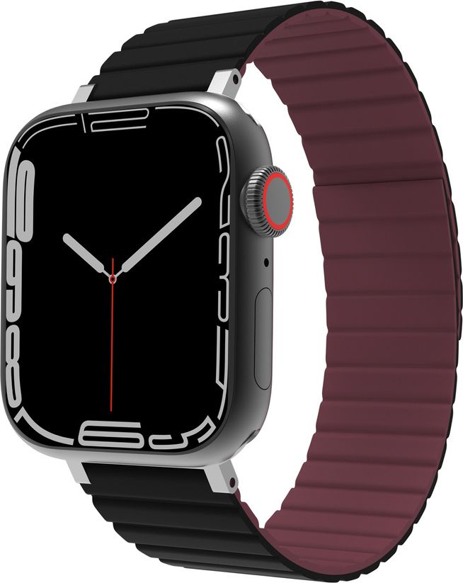 Jcpal Pasek JCPal FlexForm do Apple Watch Band Black/Red (38/40/41mm)