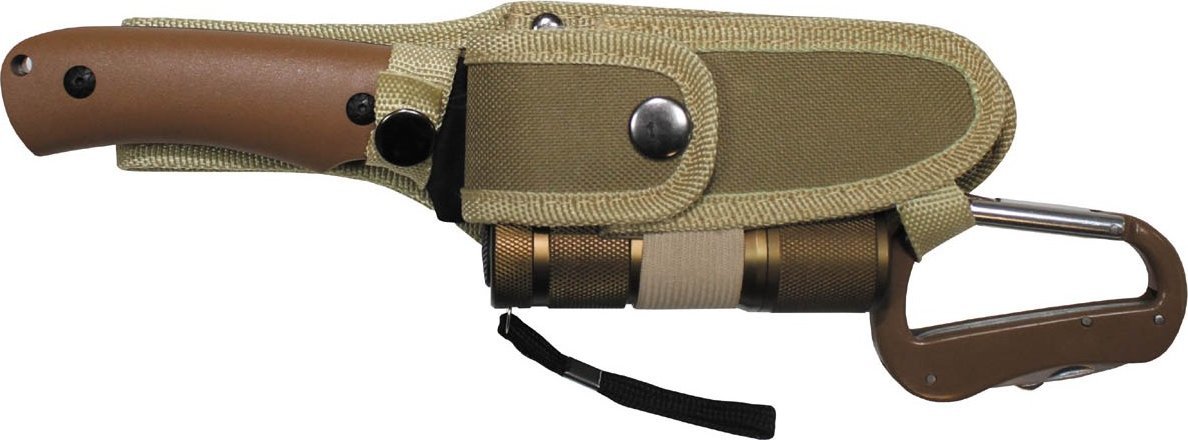 MFH NÓŻ ZESTAW COYOTE TAN POCHWA