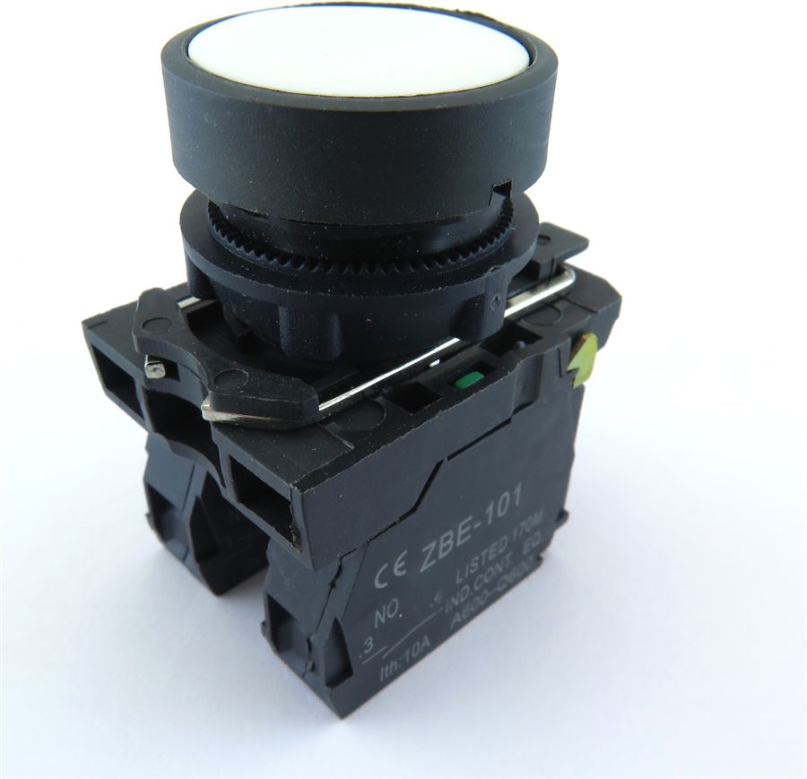 Schneider Electric Przycisk sterowniczy 22mm biały 1Z z samopowrotem (XB5AA11)