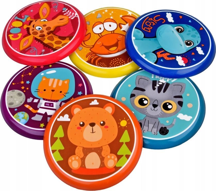 Jokomisiada Kolorowy Latający DYSK16cm Zabawka zręcznościowa dysk do rzucania SP0764