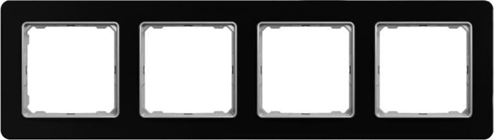 Schneider Electric Sedna Elements, Ramka 4-krotna, szkło czarne