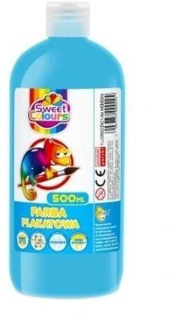 Akson Farby plakatowe fluorescencyjne 500ml niebieski