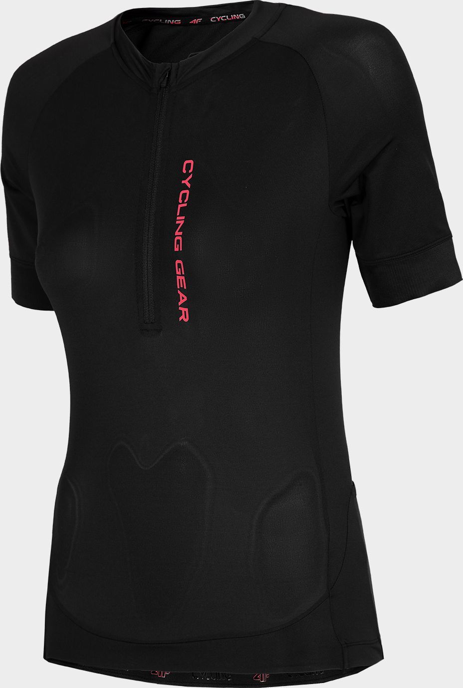 4f Koszulka damska H4L22-RKD001 Głęboka czerń r. S