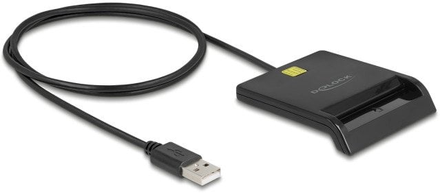 DELOCK USB 2.0 Smartcard Kartenleser f�r Smartcards mit Kontaktchip