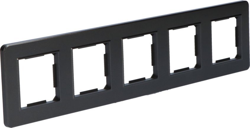 Onnline Ramka pięciokrotna, plastikowa, czarna, GAMA ONNLINE