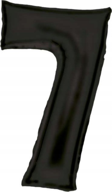 AMSCAN Balon foliowy cyfra 7 satynowa czarna 86cm N34 spakowany 9917309