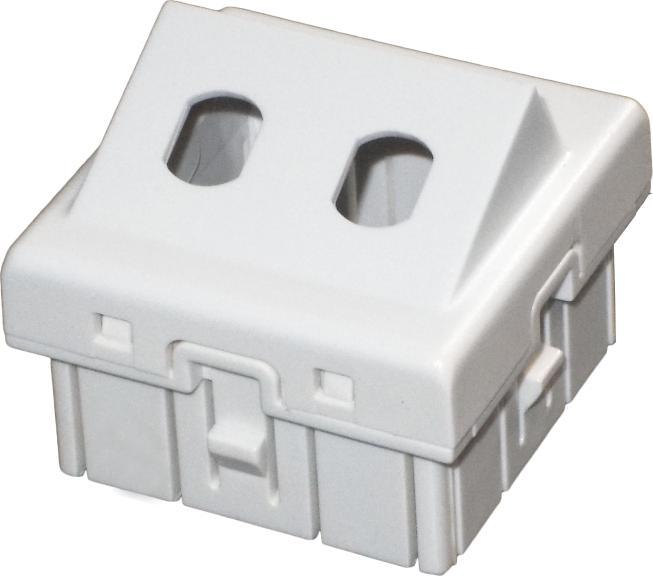 Alantec Adapter podwójny 2xST 45x45 kątowy (OS017)