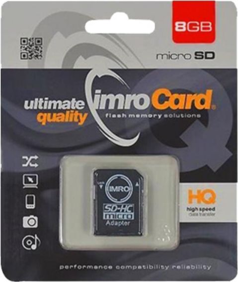 Karta Imro MicroSDHC 8 GB Class 10 UHS-I/U1 (KOM000654)