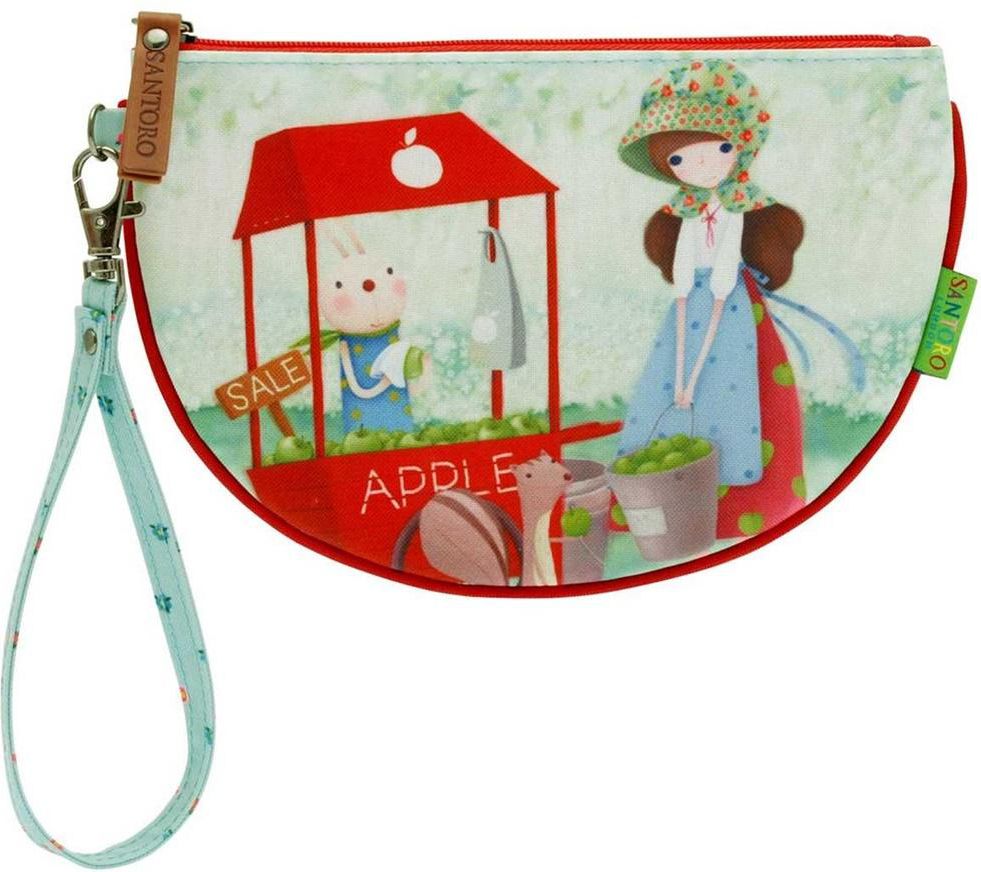 Santoro Portmonetka płaska duża - An Apple A Day - 252842