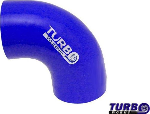 TurboWorks_B Kolanko 90st TurboWorks Blue 51mm