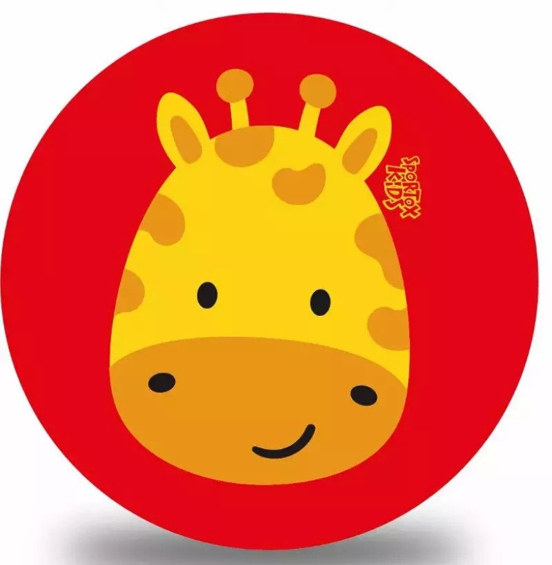 Piłka PVC 230mm Żyrafa SportoxKids 133657