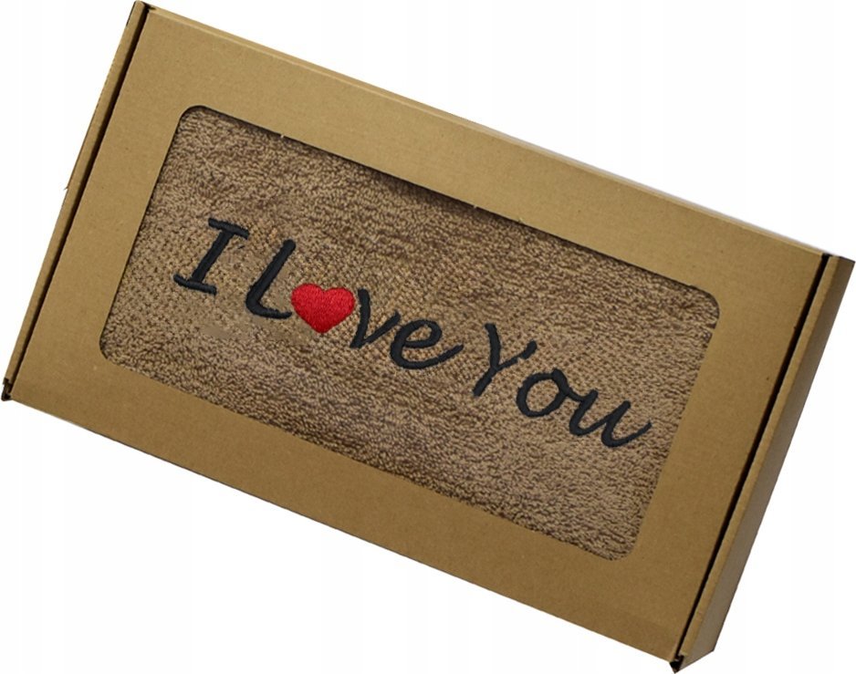 Radziszewska RĘCZNIK Z HAFTEM NA WALENTYNKI TWOJE IMIĘ 100X50 HAFTOWANY RĘCZNIK