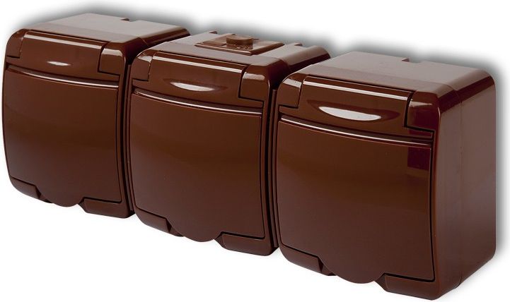 Karlik Gniazdo potrójne Junior z/u brązowy (4GHE-3)