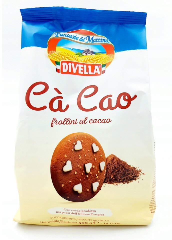 Ciastka kruche Kakaowe CaCao 400 g - Divella