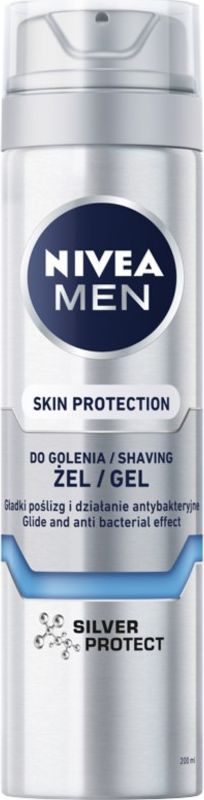 Nivea MEN Żel do golenia SILVER PROTECT 200 ml
