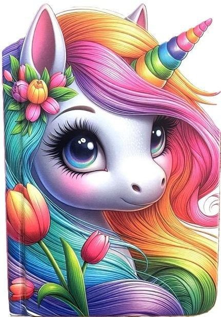 Fresh Notatnik ozdobny 95x140/64K gładki TW Jednorożec